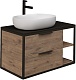 Grossman Мебель для ванной Лофт 90 GR-3015 подвесная веллингтон/черный – фотография-15